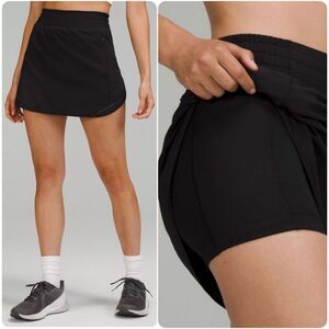 Lululemon Hotty Hot High-Rise Skirt Black | Size 4